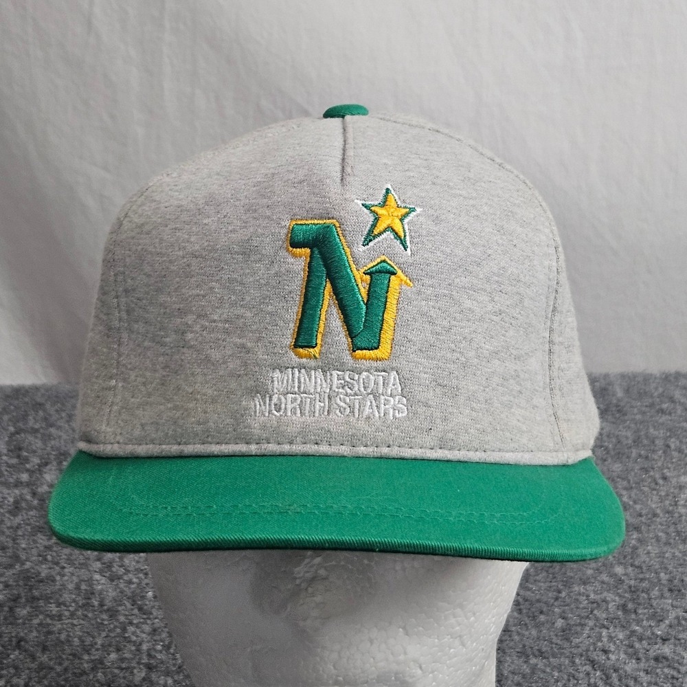 Minnesota North Stars‎ Hat Retro Mitchell & Ness NHL Snapback Cap Gray Green NHL